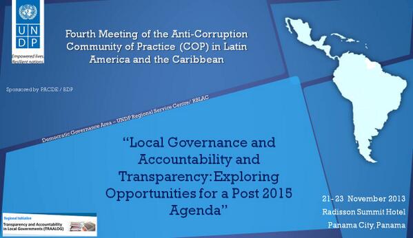PNUDLAC's tweet image. The Fourth Meeting of Community of Practice of #anticorruption in #LAC @UNDP_rsclac #descentralization #transparency
