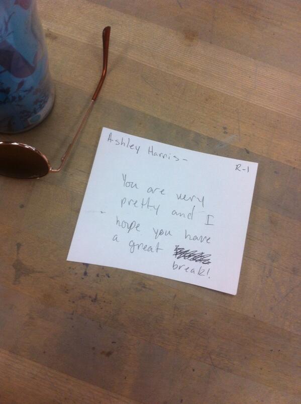 ashleyyharrisss's tweet image. Thank you to whoever did this aha #AnonymousNotes #DiamondbackRecognition