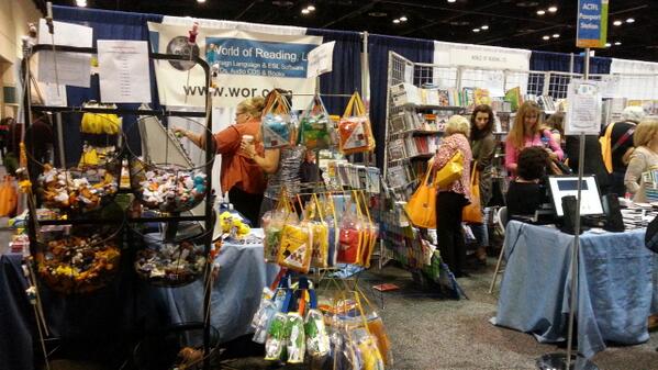 reimaaljarf's tweet photo. World of Reading @#ACTFL13. http://t.co/Cs6OU0lWGS