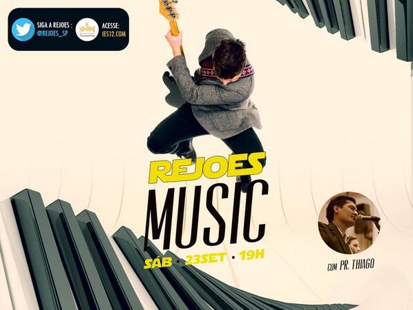 Rejoes_sp's tweet photo. Rejoes deste sábado  falaremos sobre música! Será que todo som leva para Deus? Com Pr @ThiagoVC12 http://t.co/T19cIDkpdN