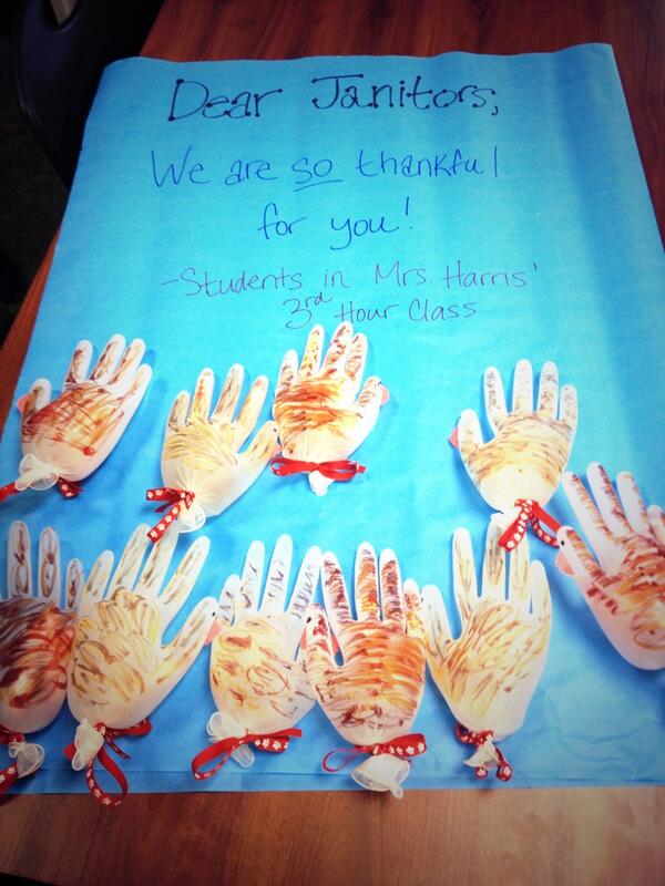 SHSOralComm's tweet image. Thank you gifts for our custodial staff #SIMPLEService #Reddogsserve