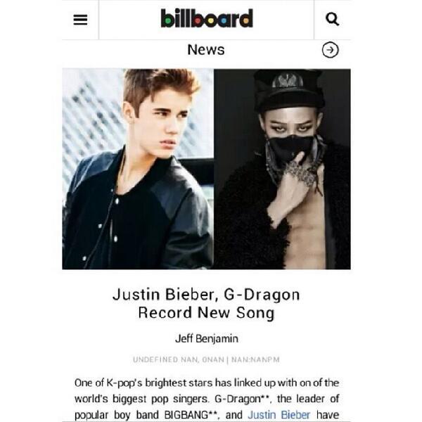 Billboard Justinbieber G Dragon Ibgdrgn Have Recorded A New Song Http T Co Yks5gjct1c Billboard Justinbieber G Dragon Ibgdrgn Have Recorded A New Song Http T Co Yks5gjct1c