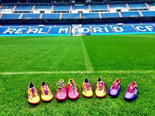 RealMadridDC's tweet photo. Nueva colección de botas de @adidasfootball http://t.co/clp5HhZcdb