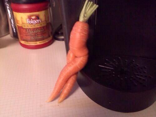 The awkward moment when a carrot is sexier than you