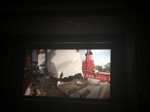 LACMA's tweet photo. We're reliving @LACMARock's incredible journey this afternoon w/a staff screening of the Levitated Mass documentary http://t.co/SLdAndc13h