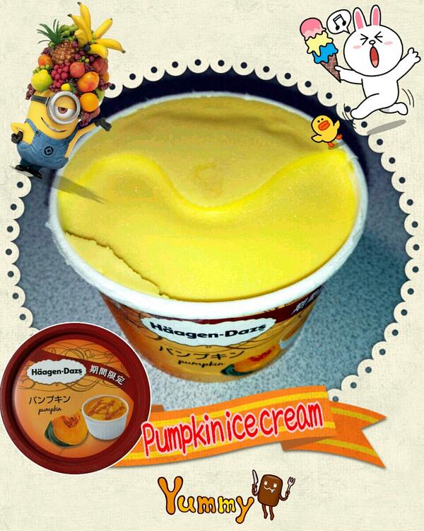 halcomplex's tweet image. 先日のデザート♪
(*^o^*)
『ハーゲンダッツ パンプキン』
滑らか～、まいう～☆
(≧∇≦)b nav.cx/2ZfJov