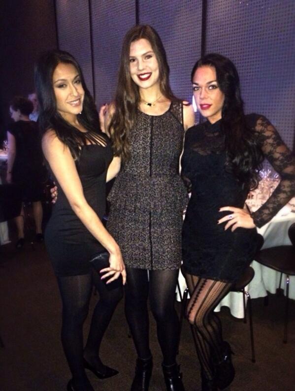 Our Models; Jessica, Sarah and Katrina at our client's private wine auction event last night!
