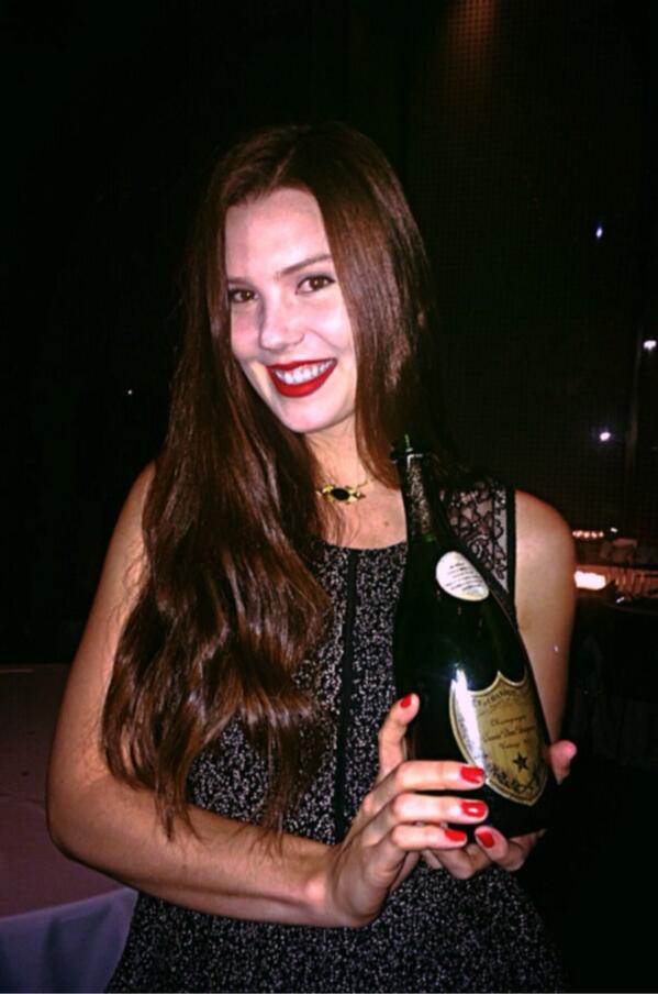 Our Models: Sarah at our client's private wine auction event last night!