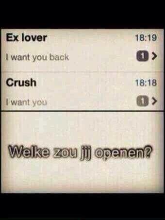 "@Tranquilllized: “<a href="/selina_ystijd/">oh</a>: "@Melly_LOVE_YS: Crush &amp; jij? " crush” ex lover" Ligt eraan wie he giel haha