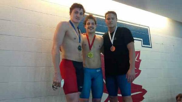 Congrats to Acadia's Luc Boudreau, gold at Canada Cup with a lifetime pb and new NS PR in the 200m Breast 2:11.88