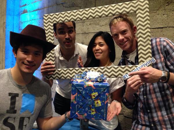 timlims's tweet photo. #Tweetbooth #tweetsgiving @jaz @kevinkaiser birthday present http://t.co/pn1Nzdqz0h