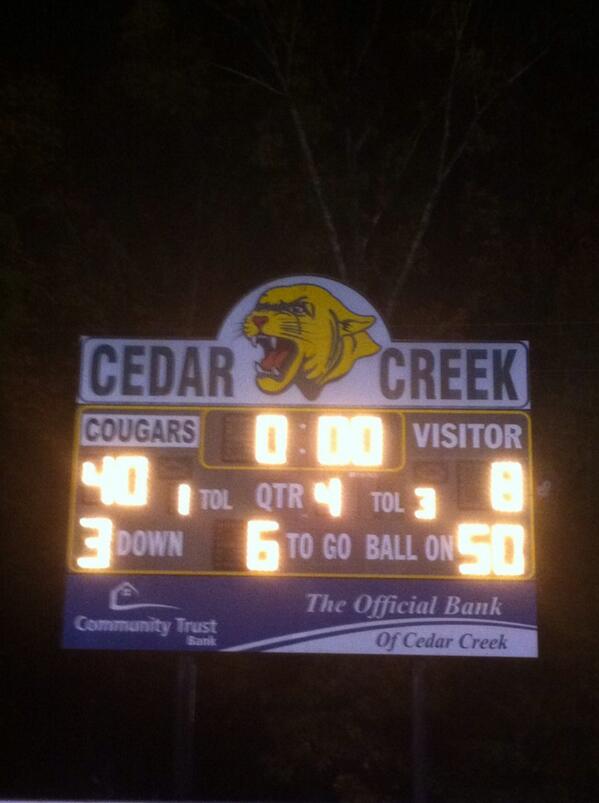 CCHS_Football's tweet photo. Quarter finals here we come! #creekpride http://t.co/6JmOOIRGwW