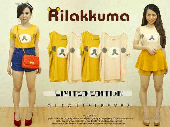 Rilakuma Tee | spandek fit to L | 50rb  (@sephiadwinaty)