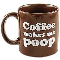 Kymearse's tweet image. HA HA #Coffeemakesmepoop