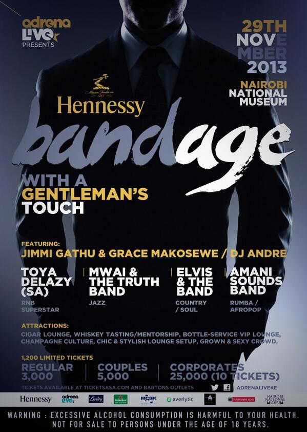 bartonmelabloom's tweet photo. "@AdrenaliveKE: Get your ticket to #BandAge @bartonmelabloom at Nakumatt prestige, junction and vm http://t.co/o63QSqZk0o" @waciru73