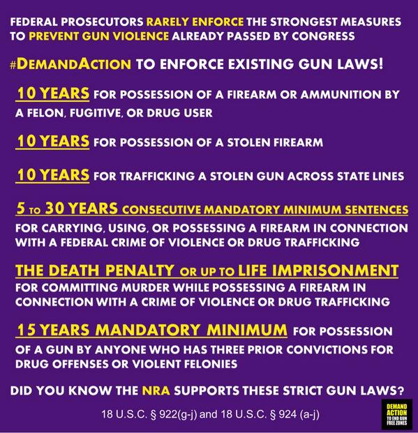 GunSenseUSA's tweet photo. US already has strict gun laws 2 reduce #GunViolence. #MomsDemandAction #GunSense #WhatWillItTake #nra #2ndAmendment http://t.co/BDjJMv9vN2