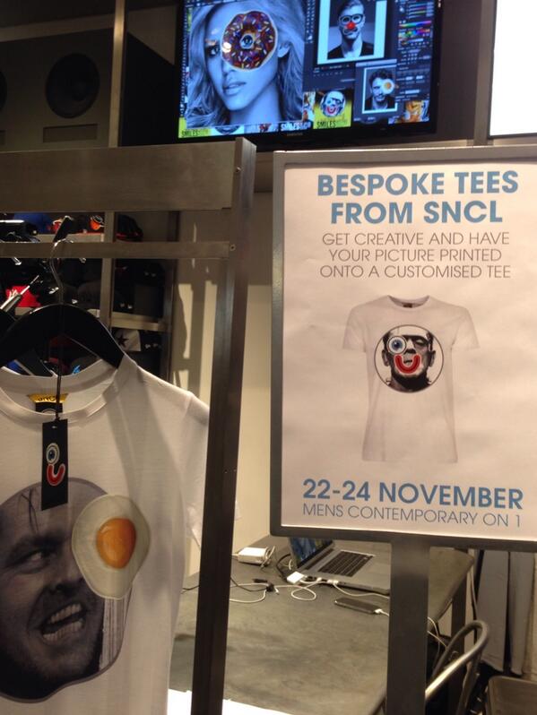 snclbrand's tweet image. SNCL BESPOKE T EVENT @Selfridges LONDON Saturday &amp;amp; Sunday 1st Floor Mens Contemporary  #heyreilly #smilenowcrylater