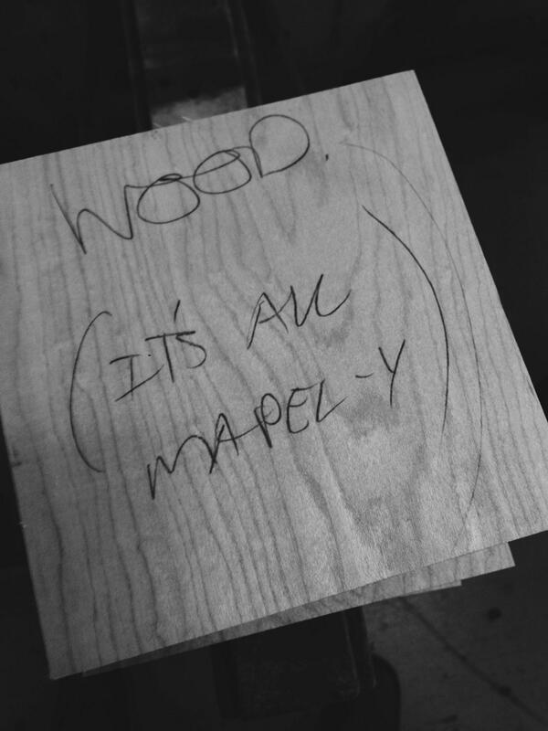 AlexDobbie's tweet image. Message from the timber merchant. He's obviously delt with designers before! #camerahandle