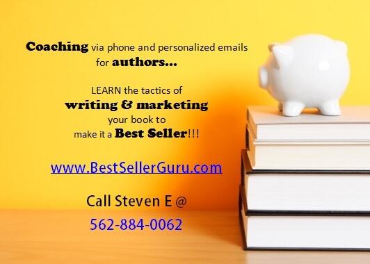 BestSellerGuru's tweet photo. Make your book a bestseller on Amazon, Barnes&amp;Noble &amp; NewYorkTimes call Steven E 562-884-0062  http://t.co/K2vElTUEpo http://t.co/PB5IsfGDsU