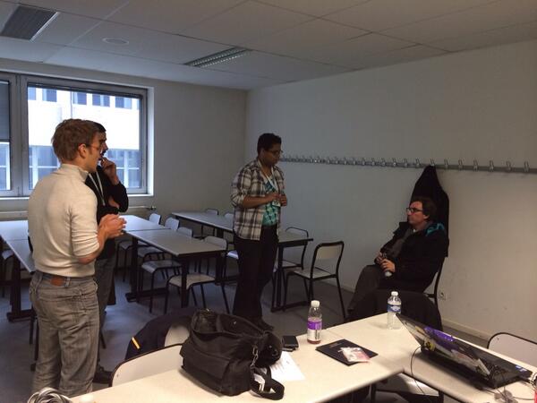 En pleine réunion avec notre coach @contAACt_app #swsxb #gsb2013
