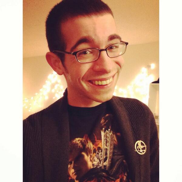 spencerbarrett's tweet photo. @TheHungerGames I am the Mockingjay! #CatchingFireTickets http://t.co/A7uxdJGseK