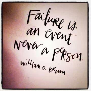 TEDSliverpool's tweet image. Failure is an event never a person