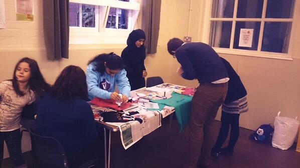 Customising t-shirt bags at our stunt today! #teamvgo