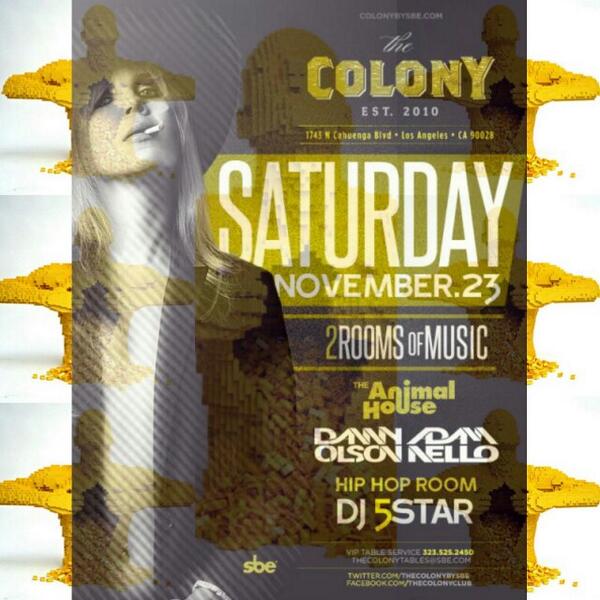 sexykenny's tweet image. @ALv100x @TheColonybysbe @Officialbowtie @sbe_Nightlife @ArtMartinezz @FIVESTEEZY #ColonySaturday @skillz424