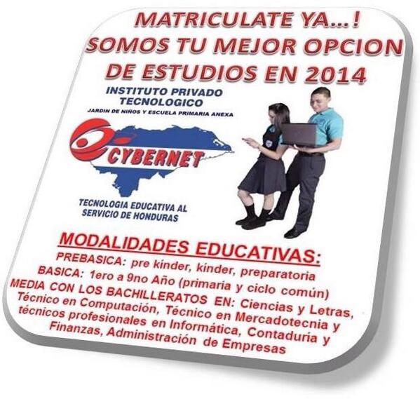 CybernetSchool's tweet photo. Comunícate al 2222-4243 extensión 202 y 203, VISITANOS 2do nivel edif. molinari, 1era Ave. De Comayaguela http://t.co/KcF3ZJYjEk