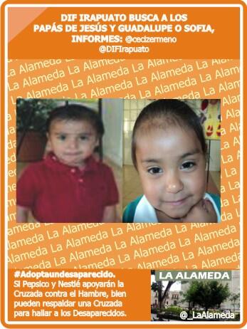 "<a href="/LaAlamedaGto/">LaAlamedaGuanajuato</a>: Jesus y Lupita buscan a sus papas por favor rt los niños estan en el DIF Irapuato  <a href="/DIFIrapuato/">DIF Irapuato</a> "