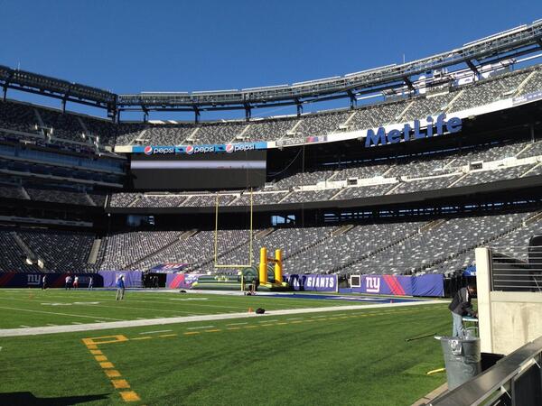 Great day at the stadium @BBBSNYC #gridirongames