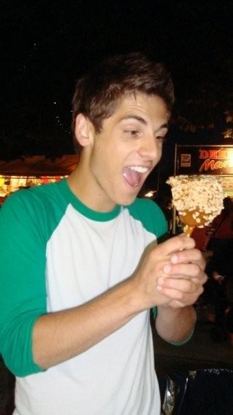 Was scrolling through my phone and I found this. What happens when you mix a boy and delicious treats.