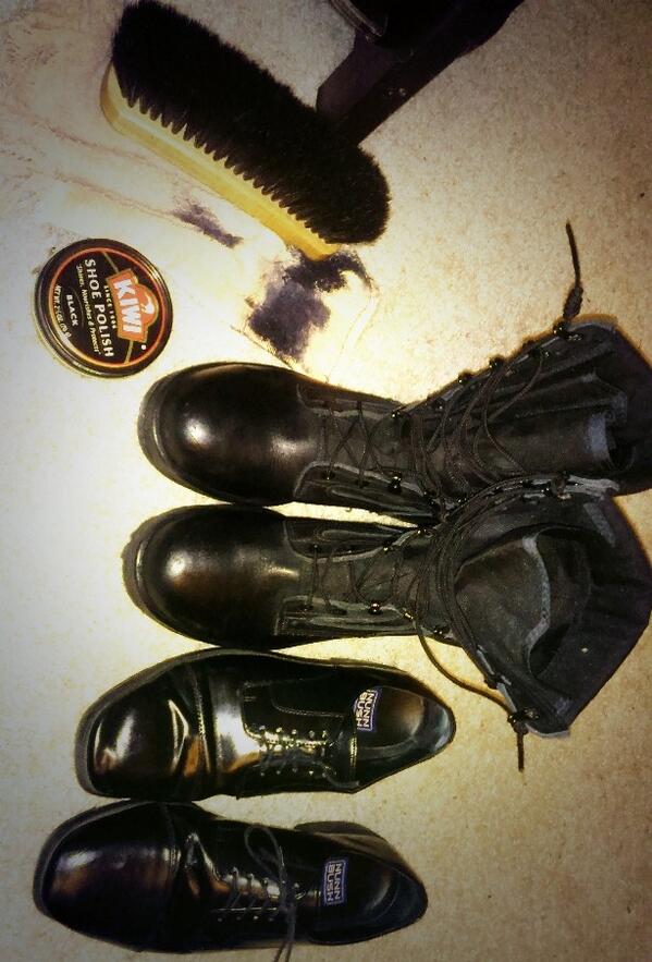 camminatoreafk's tweet image. You know you are getting older when you start shining your own shoes... #growingup #churchprep