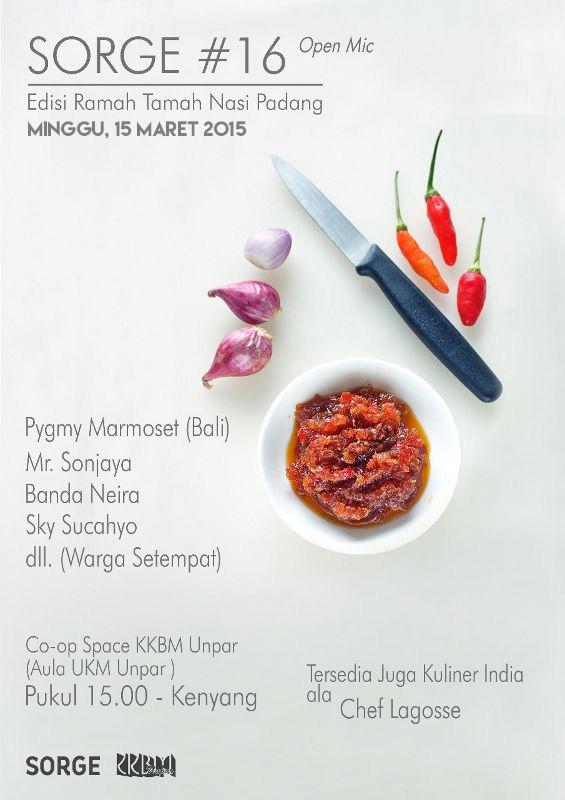 dibandaneira's tweet photo. SORGE #16 jg akan ada open mic. Siapapun yg ingin bernyanyi, silakan! Sampai jumpa 15/03 3pm-kenyang di Unpar ya! http://t.co/BhVaYbdR7W