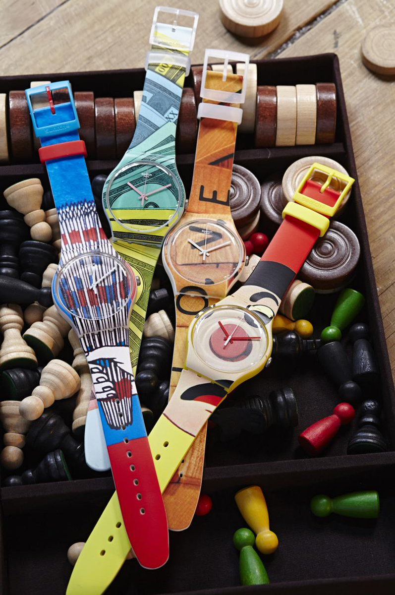 Swatch's tweet photo. Can you guess which board games our new #Swatch collection #InThePlayroom is themed around? http://t.co/srE7QTJT5y http://t.co/LTHfeUcw5R