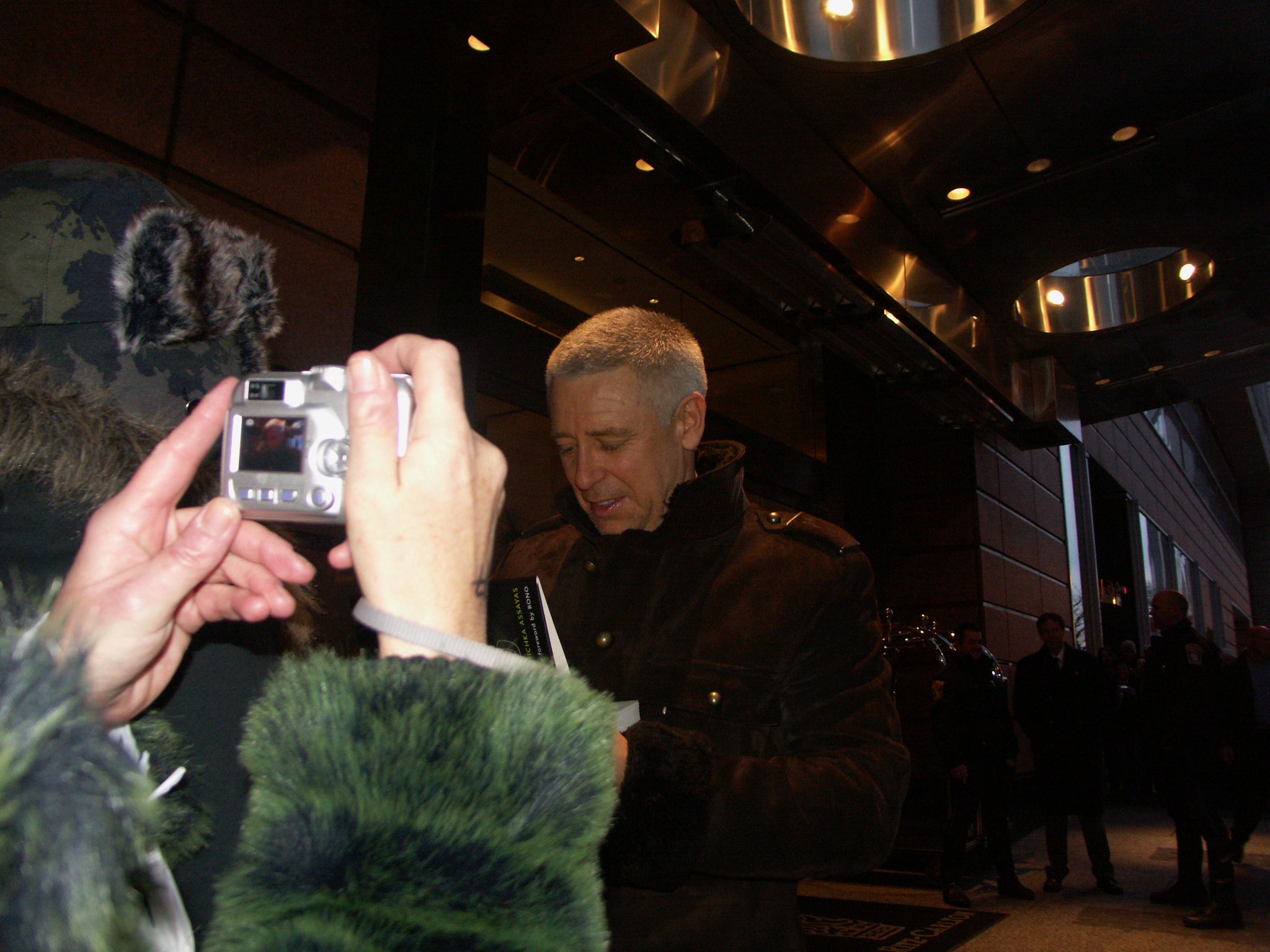 Now starts the random photos of Adam signing things for people... Happy 55th birthday to Adam Clayton! 