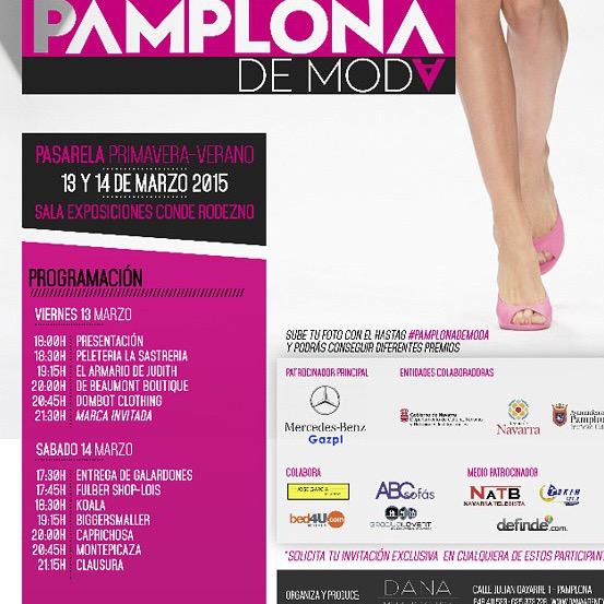bcenicerosdm's tweet image. No me pierdo esta tarde... #pamplonademoda