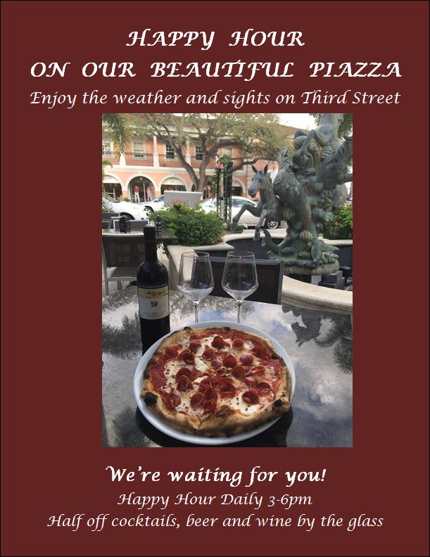 Happy hour in our piazza is the happiest of hours.