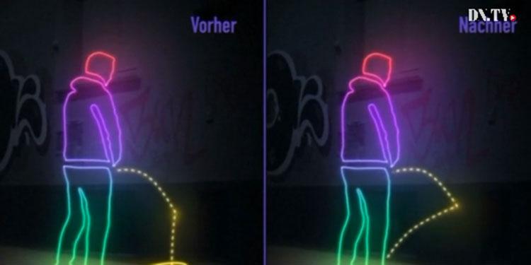 dagensnyheter's tweet image. Ny vägg ”kissar tillbaka” mot folk som urinerar dn.se/webb-tv/klipp/… #DN