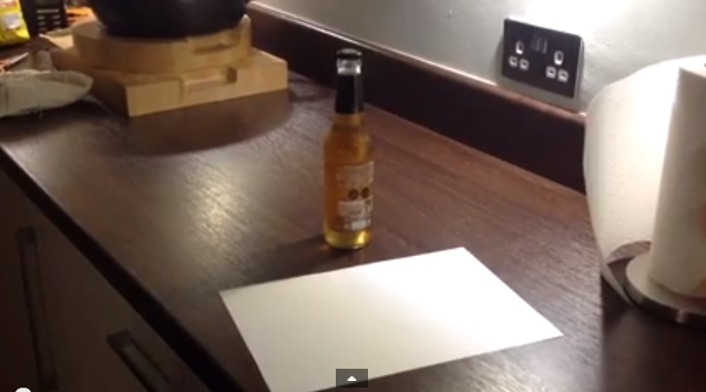 SabotageTimes's tweet image. How to open a bottle of beer with a bit of paper. Saves smashing literally all of your teeth:

sab.tg/1x0UlOe