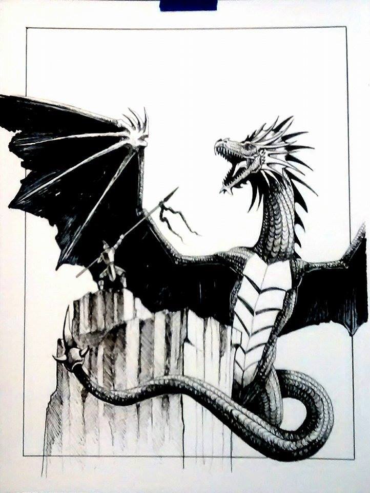 Borrador de Gastón Barticevik para el cuento de Ernesto Parrilla, "La última ciudad sobre la Tierra", en Quimera #03.