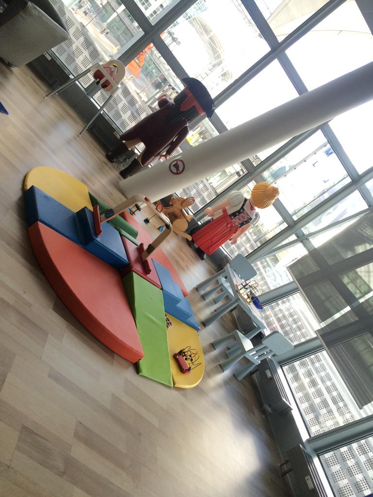 Daycare at the airport. Now why didn't anyone else think of that? <a href="/munichairport/">munich airport</a> #germany