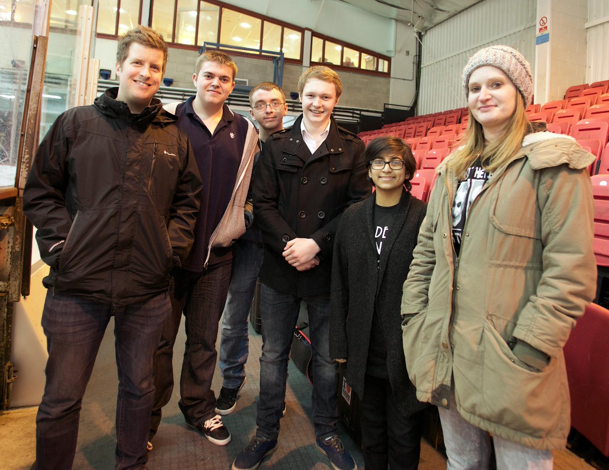 BAFilmAndTV's tweet photo. Our students filming with @HullStingrays for @OnTheBenchTV #localtv #university #UCAS @gifhe @unicentregy #Grimsby http://t.co/ffwJLbCDy8