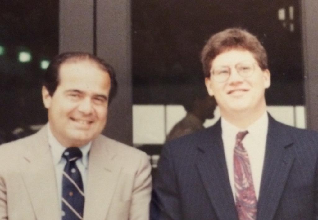 Happy 79th bday to Justice Antonin Scalia. Hard to believe I\m now the age he was when this pic was taken in 1990. 