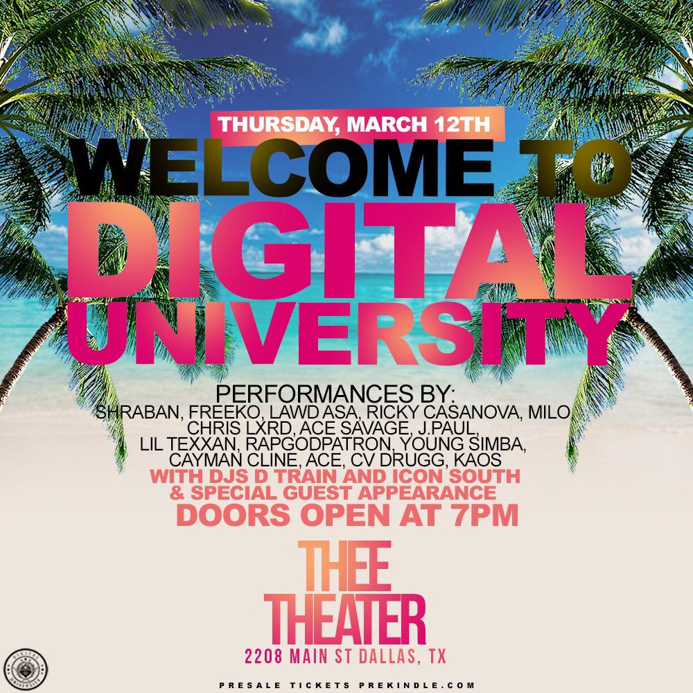 freelabelnet's tweet image. [EVENT] 3.12.2015

#DigitalUniversity #Springbreak15 In Dallas F. @QTaylor_ @DIGIUEVENTS