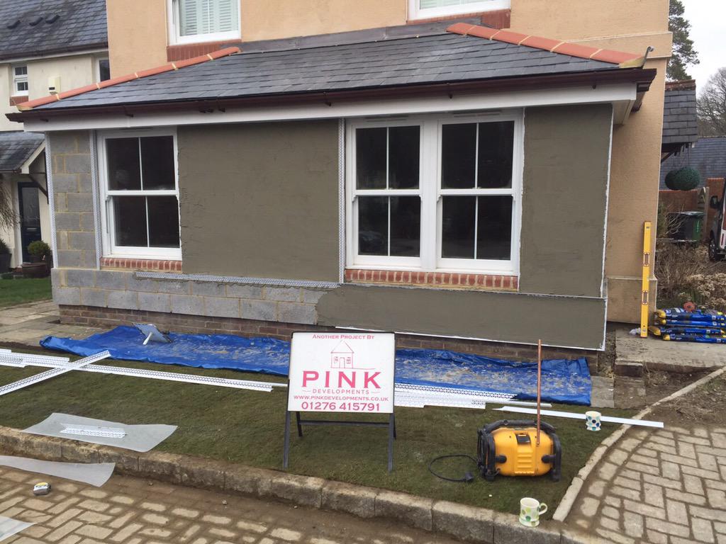 PinkDevelop's tweet image. House extension in Selbourne - mid project ..#Thinkpink