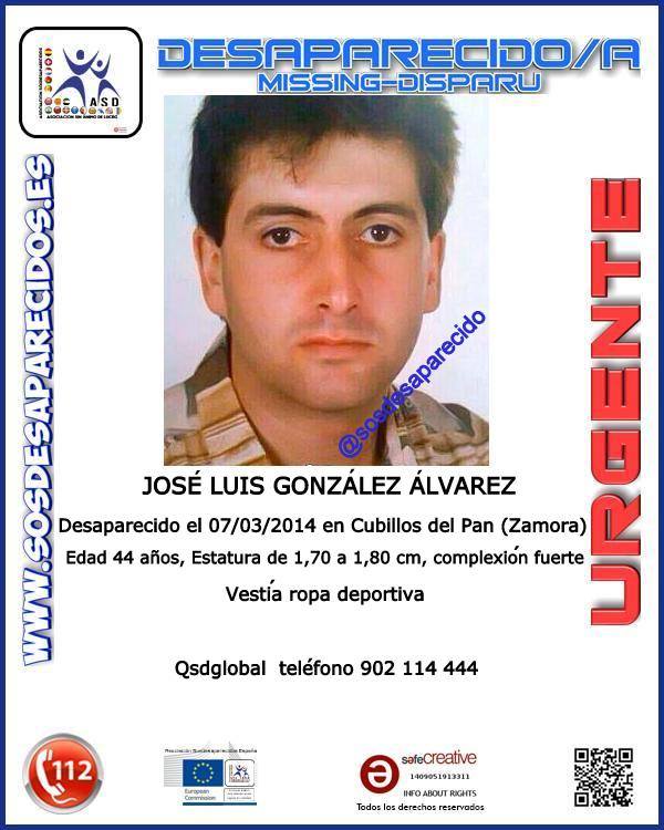 #Colabora y RT
Buscamos a Jose Luis, #desaparecido en#Zamora
Si le ves llámanos al 062.
Gracias #picofollowers
 "