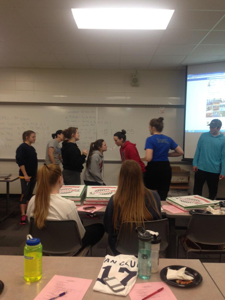 UWECSAAC's tweet photo. Some team bonding action going on in our March meeting! http://t.co/UG543A4gFo