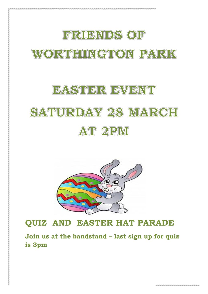 Easter Event in Worthington Park starting 2pm on Sat 28 March 2015. #saletown