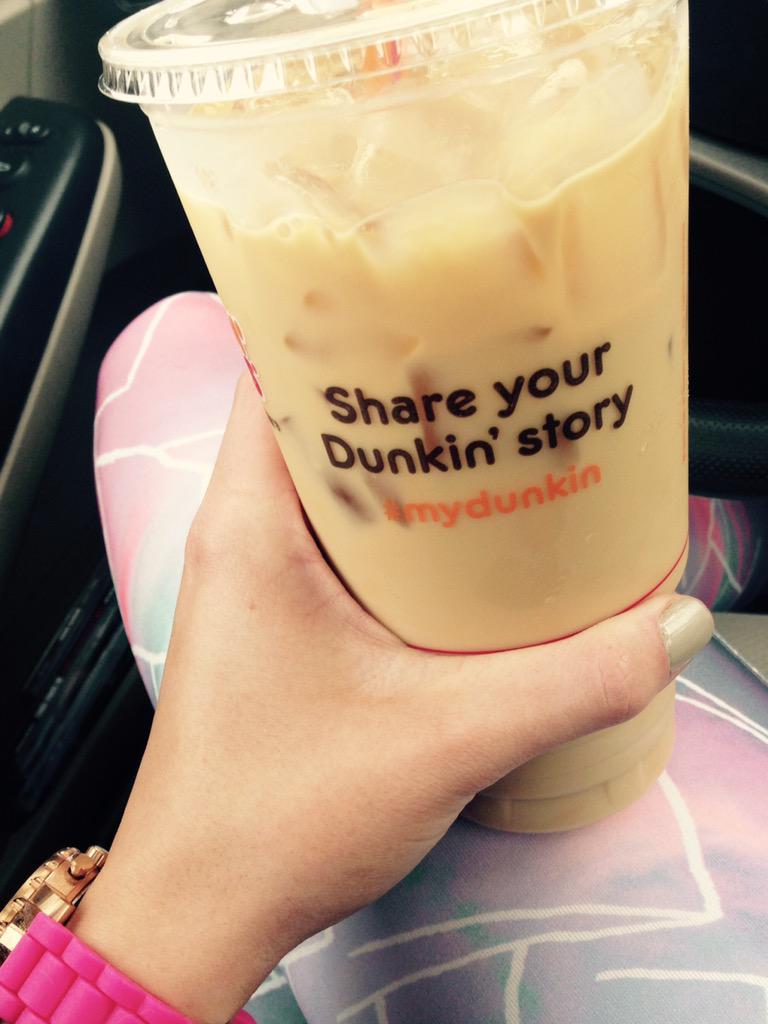 jlaarnold's tweet photo. It's a large coffee kinda day. ☔️😴💜#mydunkin http://t.co/zeEWJgclgA